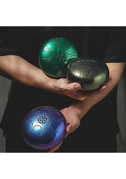 5 Inç Çelik 8 Notlar Handpan Davul Davul Çekiç ile Parmak Seçtikleri Perküsyon Meditasyon Yoga Için modelleri