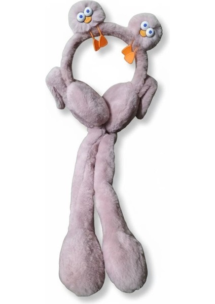 Çocuk Peluş Figürlü Oynar Kulaklı Hareketli Sesli Kışlık Kulaklık