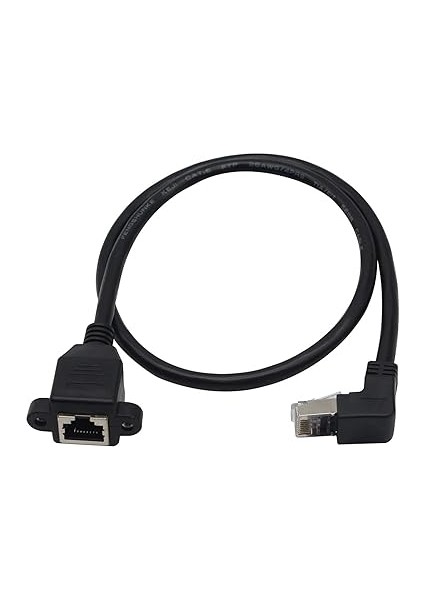 7747 RJ45 Dişi Erkek Uzatma 1.5m Dirsek Köşeli 90 Derece Panel Tipi Cat6 Montaj Kablosu(1.5 Metre) modelleri