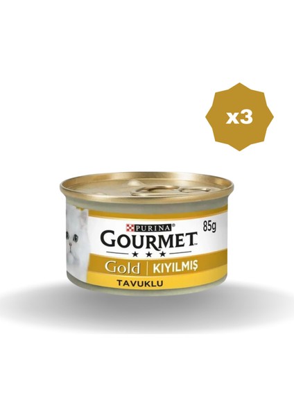 Gourment Gold Kıyılmış Tavuklu 85 gr - (3 Adet)