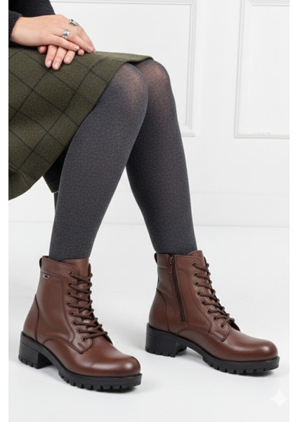 Mym 10130 Taba Kadın Deri Bot