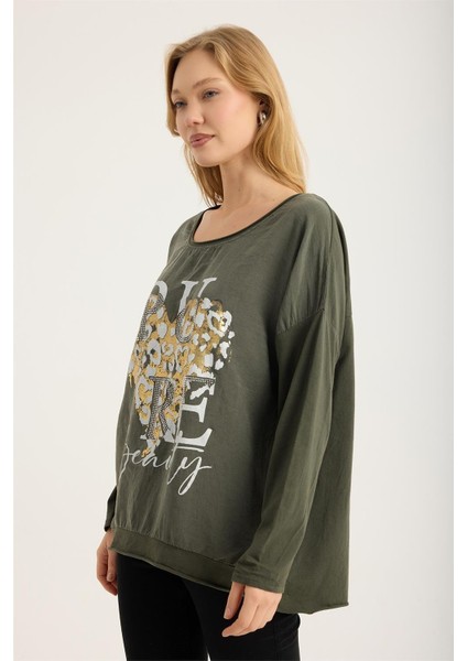 Yaldızlı Kalp Pure Bluz fiyatları