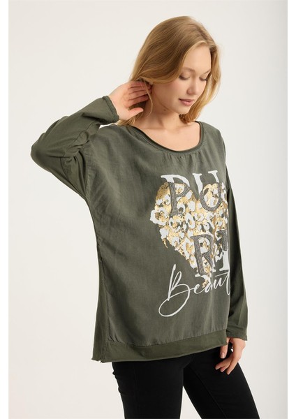 Yaldızlı Kalp Pure Bluz modelleri