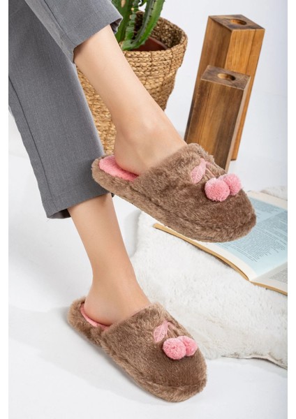 Kadın Ev Terliği Kirazlı Ev Terliği Kışlık Terlik Misafir Terliği Tüylü Terlik fiyatları