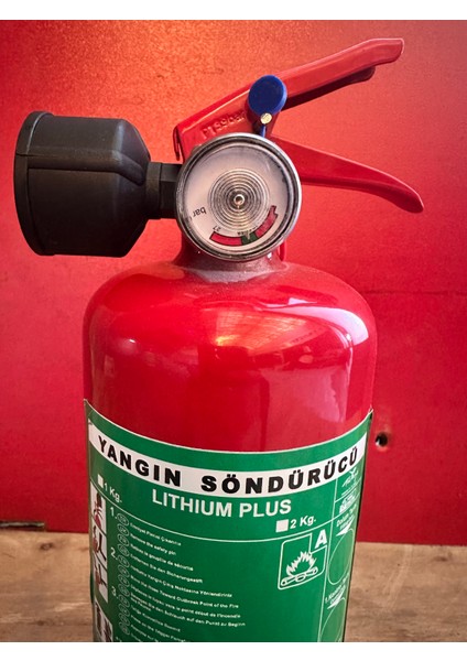 1 kg Lıtyum Plus Elektrıklı Araç Yangın Söndürücü Dört Yıl Garantılı modelleri