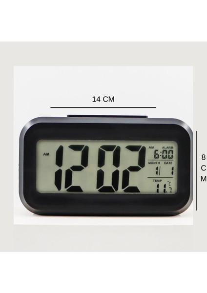 Digital Masa Saati Siyah fiyatları