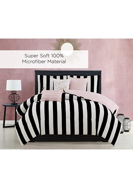 Couture JYZ010171 Cabana Çizgili 6 Parça Ters Çevrilebilir Set,, Canaba Çizgili Siyah modelleri