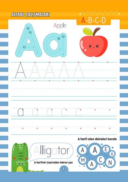Uygulamalarla Alfabe Çalışmaları Yaz-Sil Kitabı fiyatları