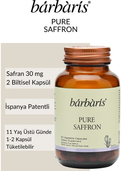 Pure Saffron 60 Capsules fiyatları