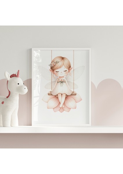 Çiçek Perisi Kız Bebek ve Çocuk Odası 3'lü Isim Tablo Seti, Çocuk Odası Tablosu fırsatları