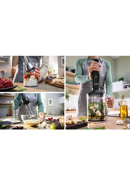 MSM4B654 Serie 4, El Blenderı, ErgoMaster, 1000 W, Siyah, Antrasit