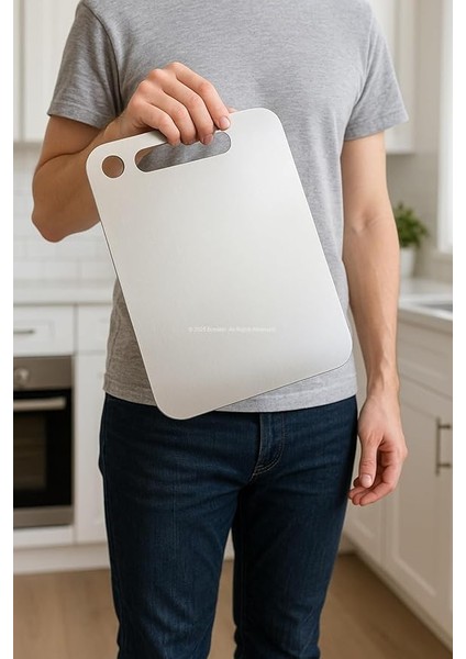 Paslanmaz Çelik Kesim Panosu, Metal Kesme Tahtası, 304 Kalite Çelik, Hijyenik ve Dayanıklı, 34 x 24 Cm, Bıçak Dostu Tasarım, Kolay Temizlenebilir, Mutfak ve Profesyonel Kullanım Için Ideal fırsatları