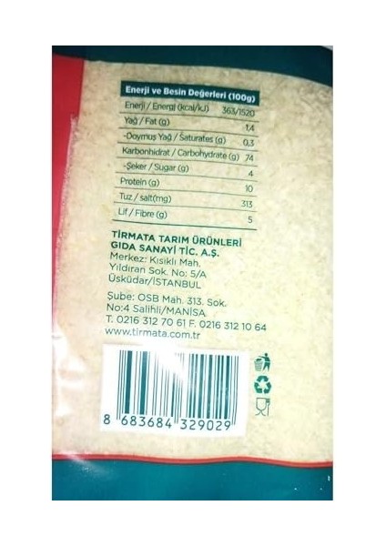 Tirmata Panko Ekmek Kırıntısı 1 kg