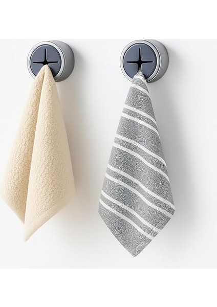 Store Pratik Tak-Çıkar Havlu Askısı - Kendinden Yapışkanlı, Vidalama Gerektirmez, 2’li Set – Mutfak, Banyo, Kapı Arkası Için Uygun