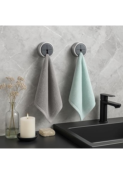 Store Pratik Tak-Çıkar Havlu Askısı - Kendinden Yapışkanlı, Vidalama Gerektirmez, 2’li Set – Mutfak, Banyo, Kapı Arkası Için Uygun modelleri