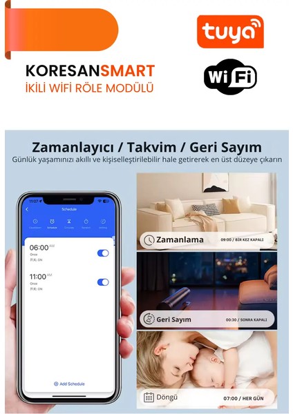 Ikili Wifi Tuya Röle Modülü fırsatları