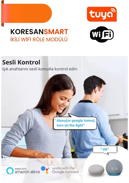 Ikili Wifi Tuya Röle Modülü indirimleri