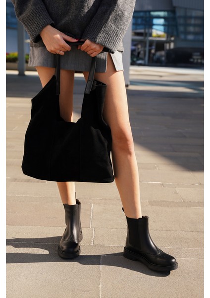 Kadın Hakiki Deri Shopper Içi Çantalı Düğme Kapama Omuz Çantası Filun fiyatları