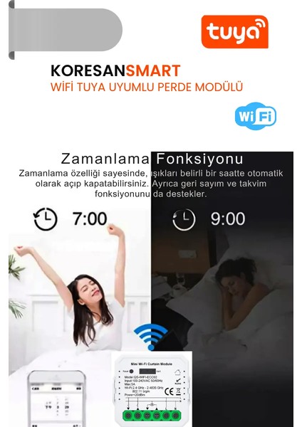 Wifi Tuya Uyumlu Perde Panjur Kepenk Modülü indirimleri