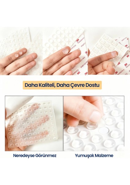 60 Adet Şeffaf Silikon Tampon Ped Seti 3 Boy Kendinden Yapışkanlı Çarpma Önleyici Sessiz Duvar Kapak Koruma indirimleri