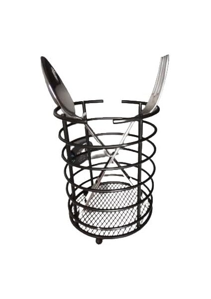 Siyah Metal Yuvarlak Kaşıklık fiyatları