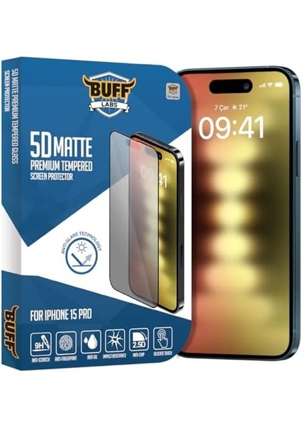 15 Pro ile Uyumlu 5d Mat Ekran, BF2290 modelleri