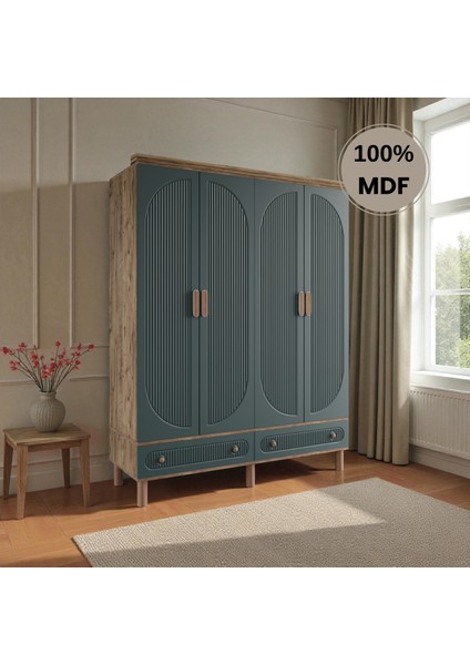 Sally 4 Kapaklı Çekmeceli Mdf Gardırop fiyatları