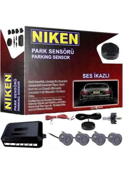 Park Sensörü Ses Ikazlı 22MM Gri Sensör