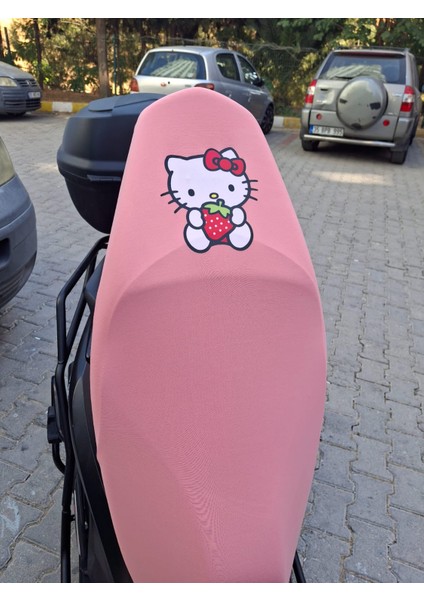 Hello Kıty Desenli Motosiklet Koltuk Kılıfı Yavruağzı Renkli fiyatları