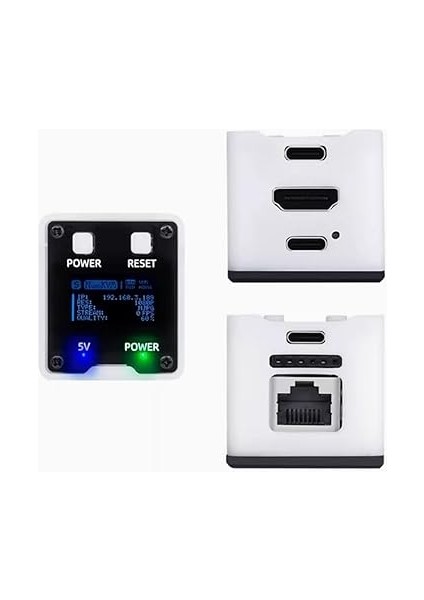 Ötesinde Sipeed Nanokvm Beyaz Tam Mini Uzaktan Kumanda Çalıştırma ve Bakım Sunucusu modelleri