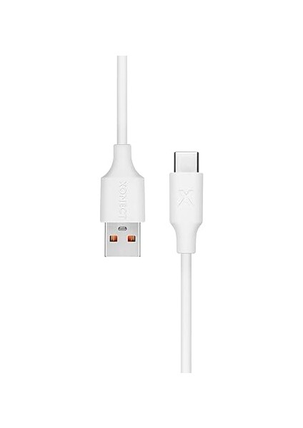 USB To Type-C ile Uyumlu iPhone ve Samsung ile Uyumlu Hızlı Şarj ve Data Kablosu 100 cm (Beyaz) modelleri