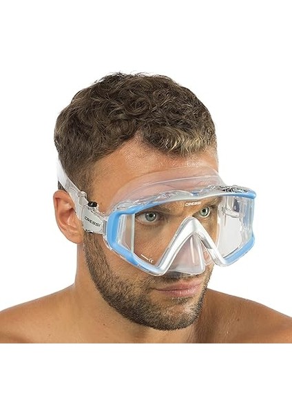 Liberty Triside Spe Dalış Maskesi, Clear/blue/silver indirimleri