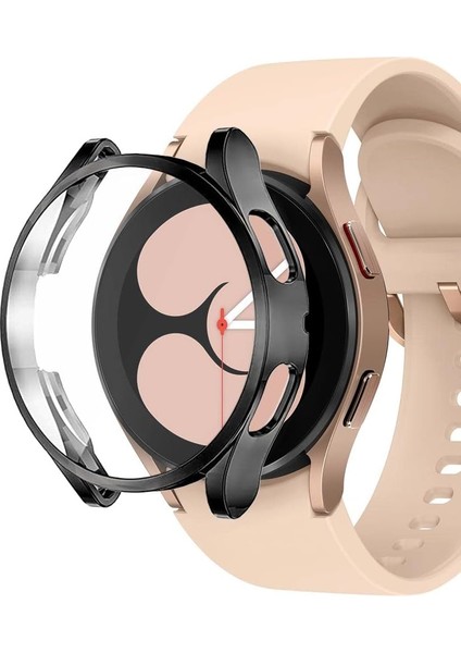 Galaxy 4 40MM Için Kılıf 360 Full Round Soft Silicone Siyah [galaxy 4 40MM ile Uyumlu Kılıf - Siyah]