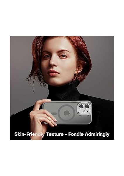 iPhone 11 Uyumlu Kamera Korumalı Magsafe Wireless Şarj Özellikli Arkası Mat Metal Tuş Takımlı Ultra Güçlü Korumalı Silikon Kılıf (Gri, iPhone 11) fırsatları