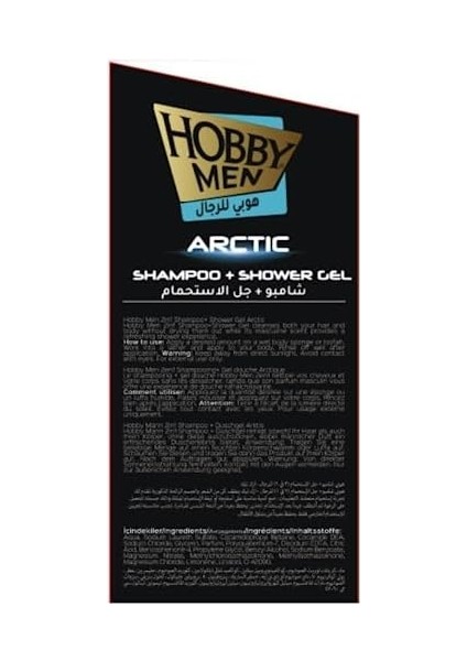 Hobby Men Ikisi Bir Arada Bwash ve Şampuan Arctic 400 modelleri
