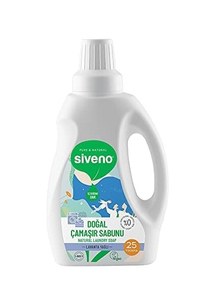 Siveno %100 Doğal Çamaşır Sabunu Bitkisel Deterjan Yumuşatıcı Gerektirmez Konsantre Vegan 750 ml modelleri