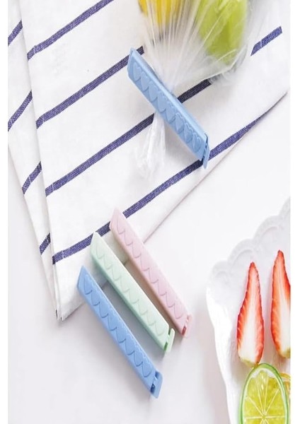 Poşet Klipsi, 6 ve 12 Adet Seçeneği, Karışık Renkli (12) fırsatları