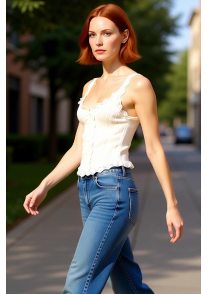 Kadın Triko Kare Yaka Kolsuz Crop Bluz Şık ve Günlük Kullanım Için Ideal Kaliteli Şık Rahat