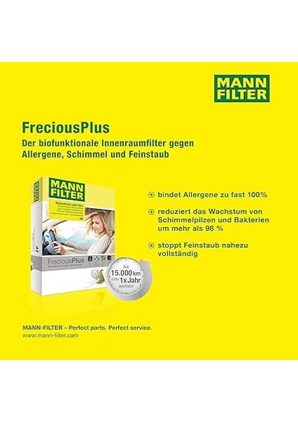 Freciousplus - Anti-Alerjen Kabin Filtresi Fp 25 007 (Ford) indirimleri