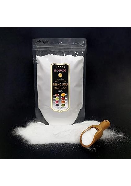 Hanzade Bitkisel Sade Saf Pirinç Unu 1 kg