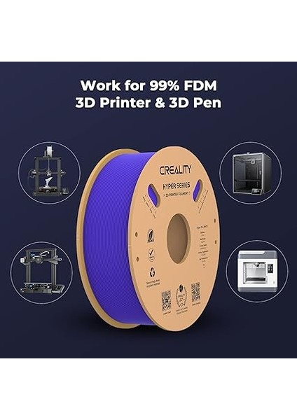 Hyper Pla Filament, 3D Yazıcı Için, 1,75 mm 3D Baskı Filament, 1 kg Karton Makara, Ölçü Hassasiyeti +/- 0,03 Mm, Çoğu Fdm 3D Yazıcı Için Uygun (Beyaz) fırsatları