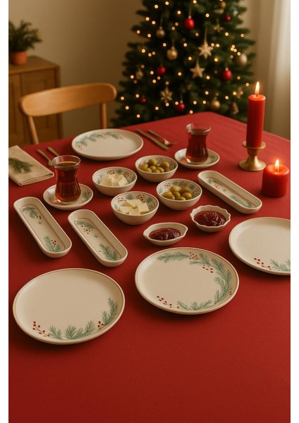 Noah Exclusıve Seramık 6 Kısılık Kokina Çiçeği 14 Parca Seramık Kahvaltı Takımı fiyatları