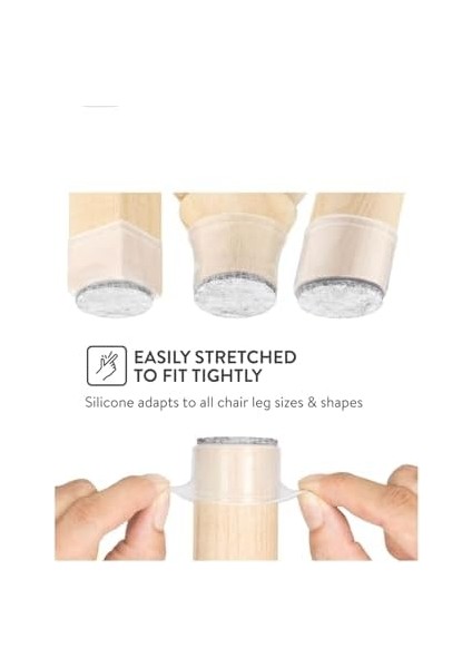 Adet Yarı Saydam (1.5cm–1.7cm) Keçeli ve Mobilya Pabucu Zemin Ses Önleyici fiyatları