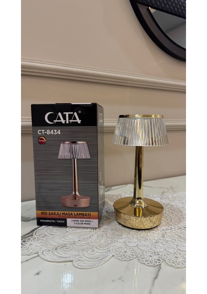 Ct 8434 Rio Şarjlı Masa Lambası 3 Renk Işıklı fiyatları