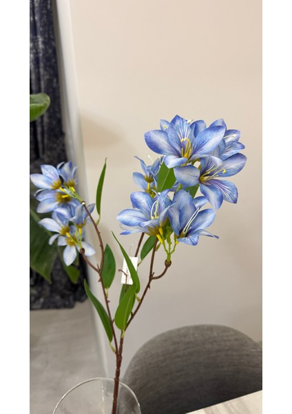 Yapay Papatya Mavi Renk - Tek Dal 60 cm fiyatları