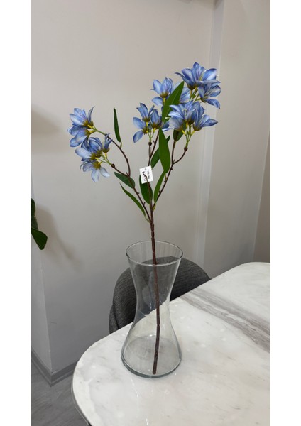 Yapay Papatya Mavi Renk - Tek Dal 60 cm modelleri