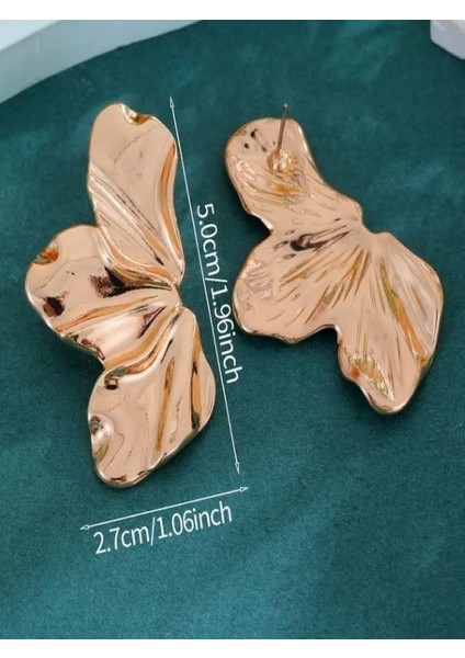 14K Altın Kaplama Çiçekli Küpe fırsatları