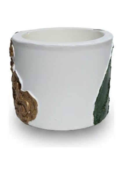 El Yapımı Rölyef Dokulu Seramik Vazo -Akrilik Boyalı Modern Salon Dekoru fiyatları