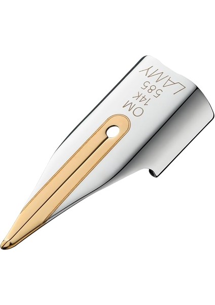 Z 55 Feder 888-14 Kt. Goldfeder, Bicolor (Partiell Platiniert) Federstärke Om 1227754 Silber-Gold Feder Om