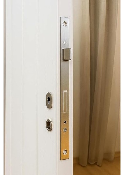 Pvc Wc Gömme Kilit, 35 mm, Metal, Dayanıklı, Banyo Kapısı, Güvenlik Mekanizması modelleri